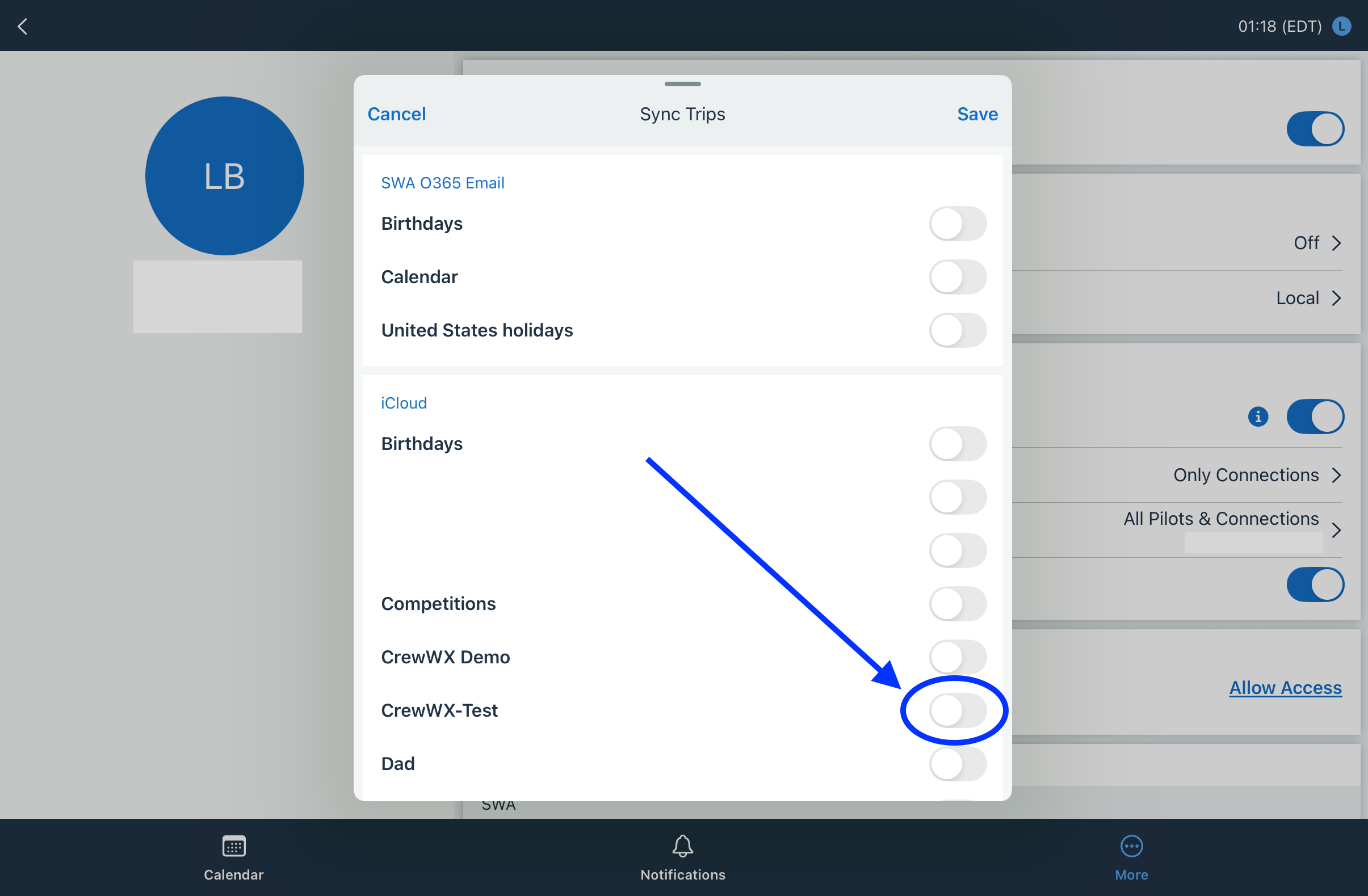 Choose your calendar